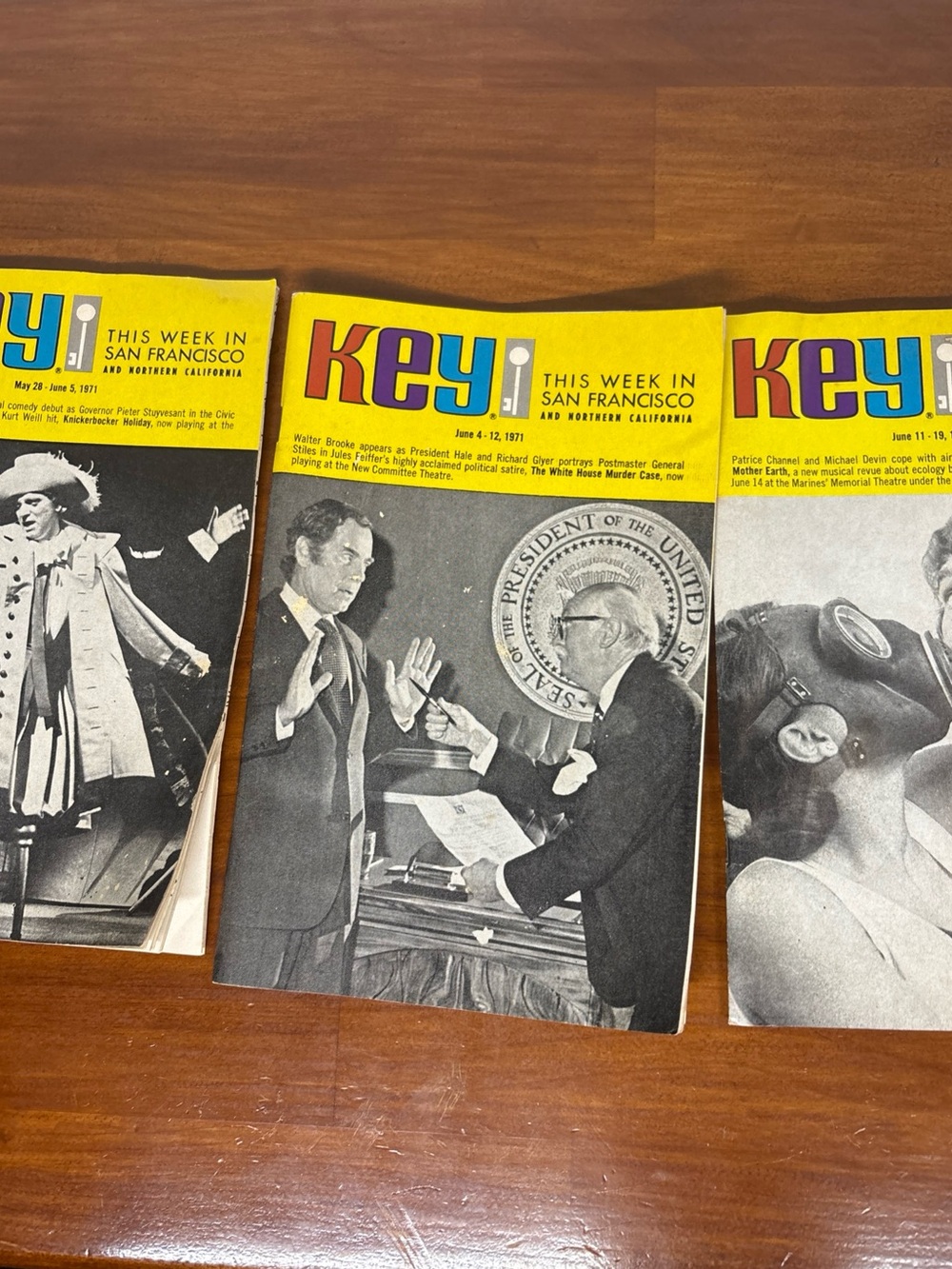 1971 Key Magazine May 28th To June 19th This Week In San Francisco Lot Of 3
